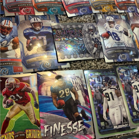 82 card lot of 2024 Topps Chrome & Resurgence football cards NFL - Picture 9 of 11